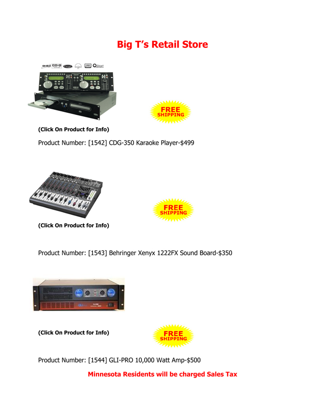 Big T's Store - Page 1